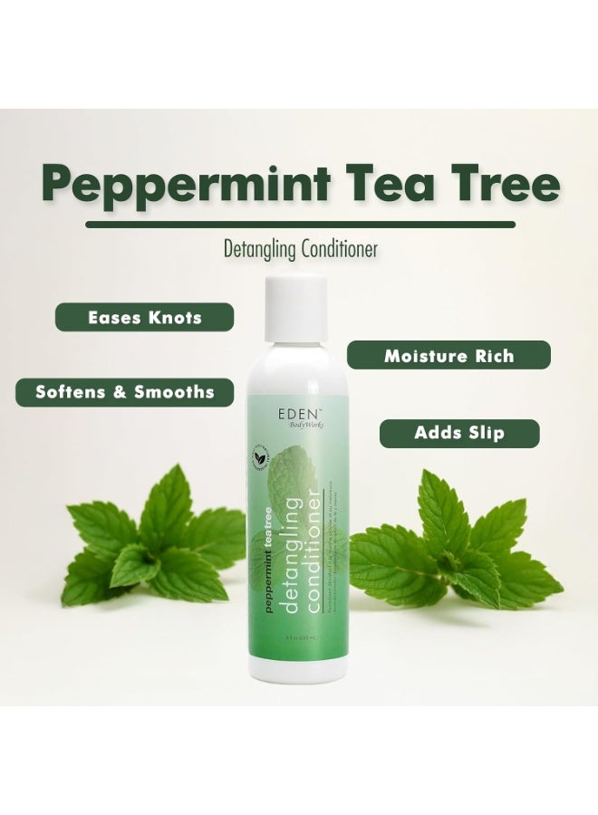 EDEN BodyWorks Peppermint Tea Tree Conditioner | 8 oz | Refresh & Soothe Scalp, Moisturize & Detangle Hair - Packaging May Vary - Image 2