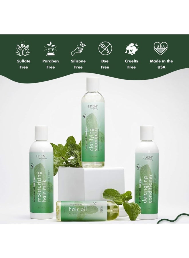 EDEN BodyWorks Peppermint Tea Tree Conditioner | 8 oz | Refresh & Soothe Scalp, Moisturize & Detangle Hair - Packaging May Vary - Image 4