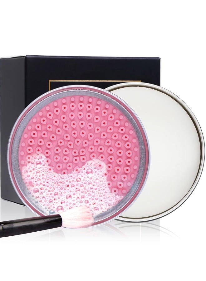 DUcare Makeup Brush Cleaner Shampoo Soap Solid Brush Cleaning Mat Removes Cosmetic Color Brush Cleaner Pad for Cleaning Makeup Sponges Brushes - Image 1