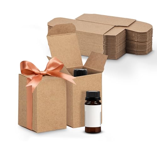 MT Products Tuck Top Kraft Paperboard Small Gift Box 2" x 2" x 3" - Gift Boxes with Lids - Pack of 30 - Image 1