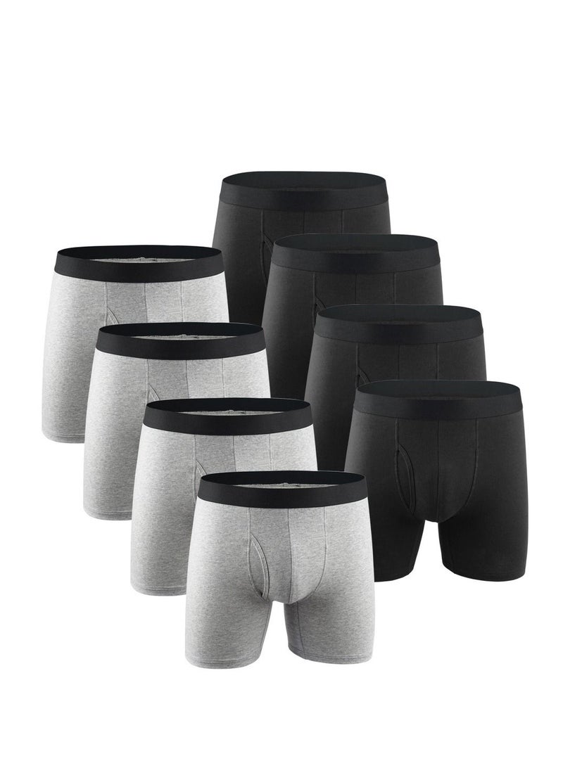 Loquat 8PCS Men Breathable Underwear Boxers Sets UK US Size 