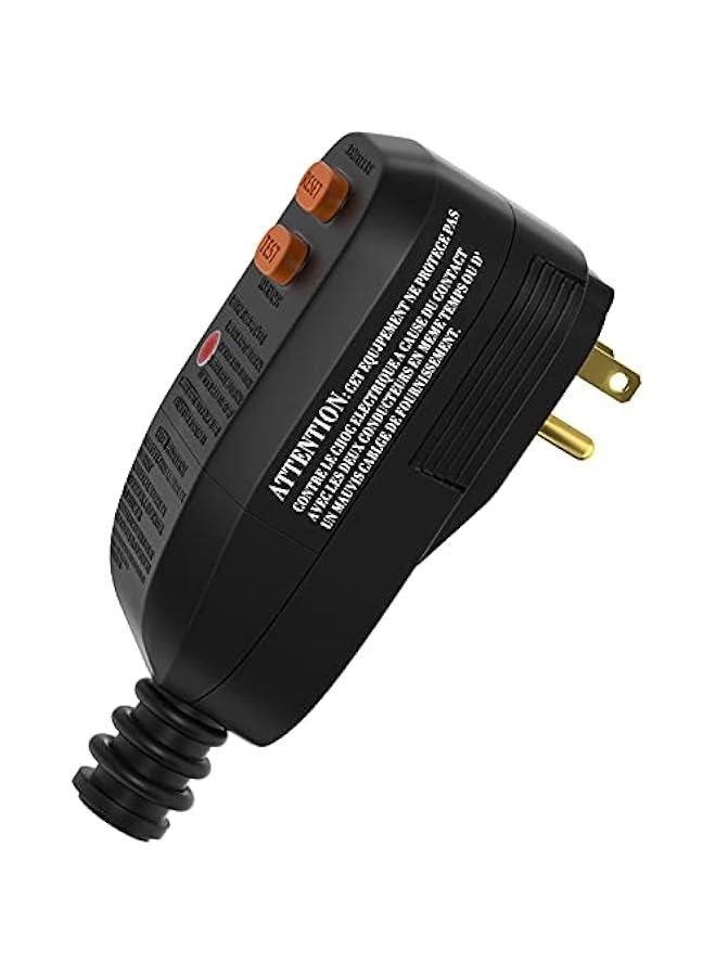 GFCI Replacement Plug Assembly with Ground Fault Circuit Interrupter Safety RCD Protection for Pool Pump, Power Pressure Washer, Air Conditioner, Hair Dryer, etc (10Amp, 3 Wires) - Image 1