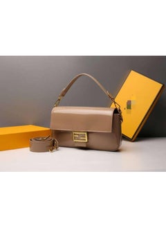 Madina Nude Patent Leather Shoulder Bag 