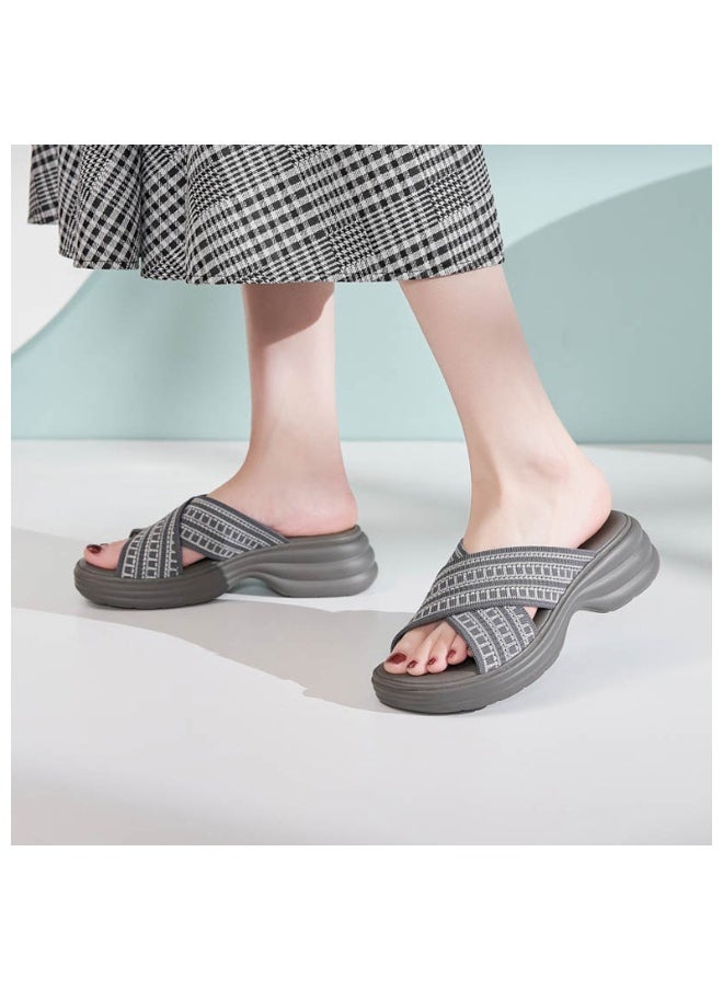 SIKETU Summer European Style Casual Wedge Women Open Toe Cross Straps Shoes  - Image 3