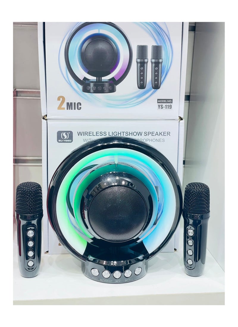 Generic karaoke Speaker with 2 Microphone Model Ys  - Image 1