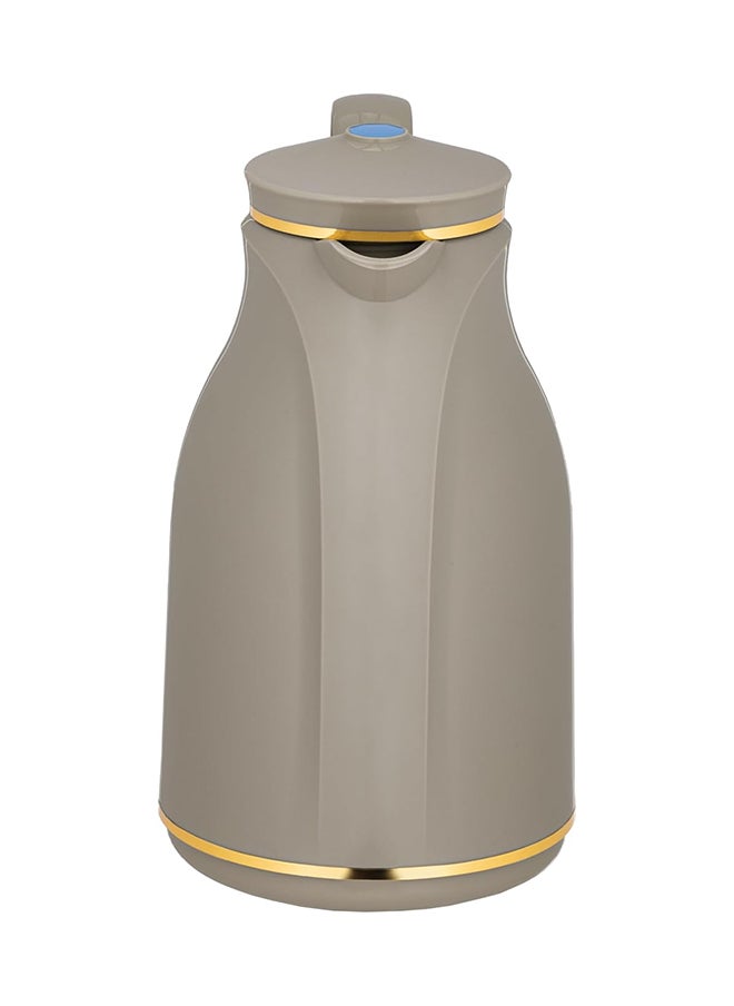 Alsaif Alsaif Blu Coffee And Tea Vacuum Flask , Leak-Proof And Keeps Drinks Hot, 1L , Dark Grey/Gold  - Image 2
