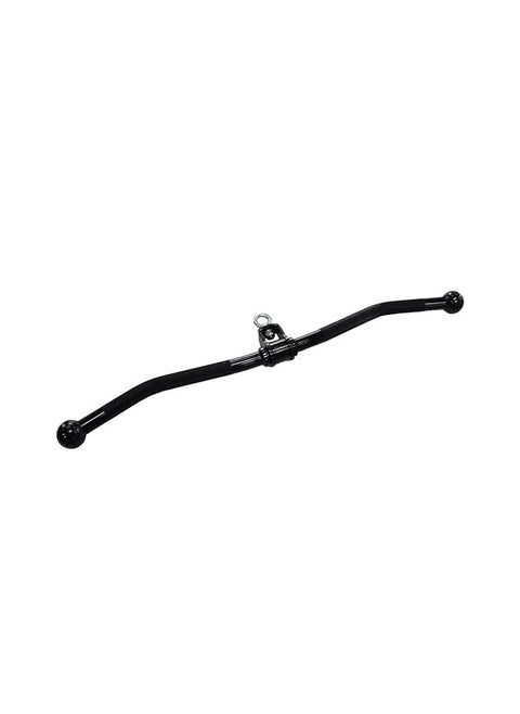Curl Bar Cable Attachment - Black Row Handle, Straight Bar Cable Machine Accessories Attachment, Lat Pull Down V Bar for Weight Workout