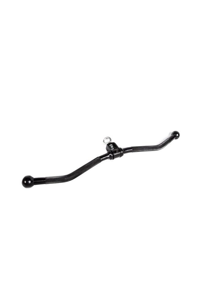 Generic - Curl Bar Cable Attachment - Black Row Handle, Straight Bar Cable Machine Accessories Attachment, Lat Pull Down V Bar for Weight Workout - Image 1