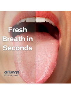 drTung's DrTung's Stainless Steel Tongue Scraper - Tongue Cleaner for Adults, Kids, Freshens Breath, Comfort Grip Handle- Tongue Scraper & Travel Case (1 Pack)  - Image 2