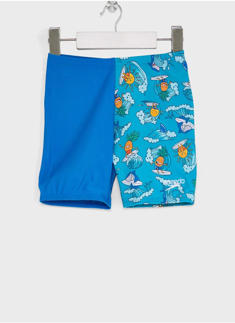 speedo - Kids Digital Allover Swim Shorts - Image 1