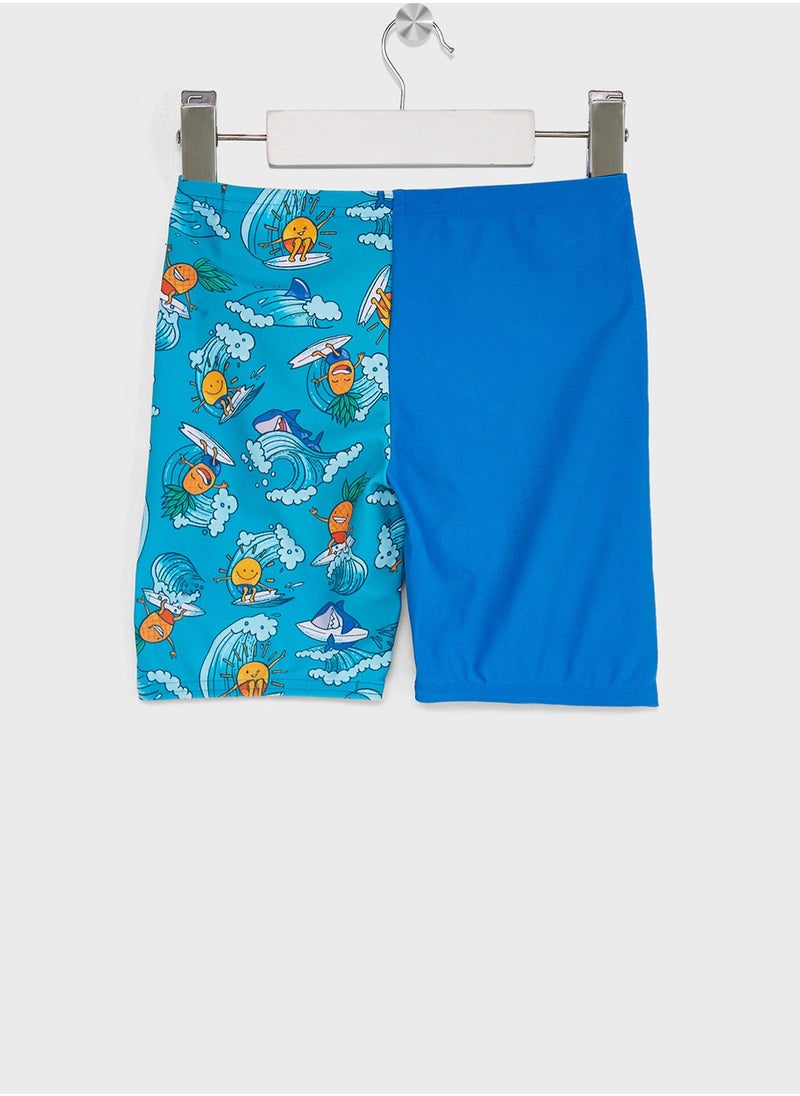 speedo - Kids Digital Allover Swim Shorts - Image 1