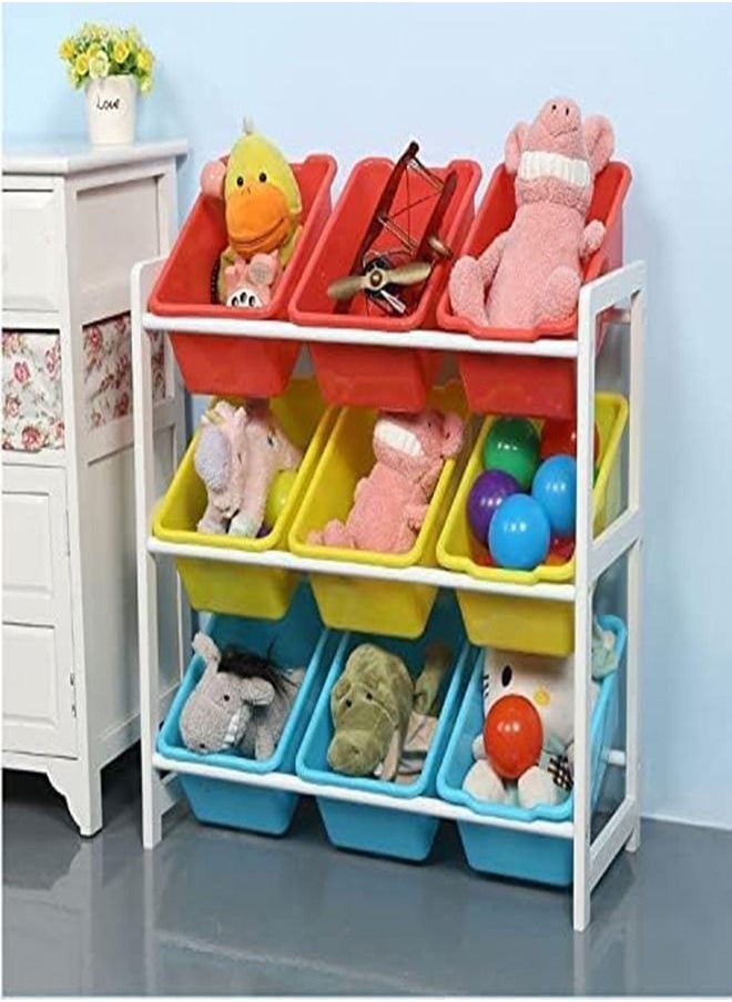 Arabest - Children Deluxe Multi-Bin Toy Organizer with Storage Bins Toy Boxes and Storage Toy Box Storage - Image 1