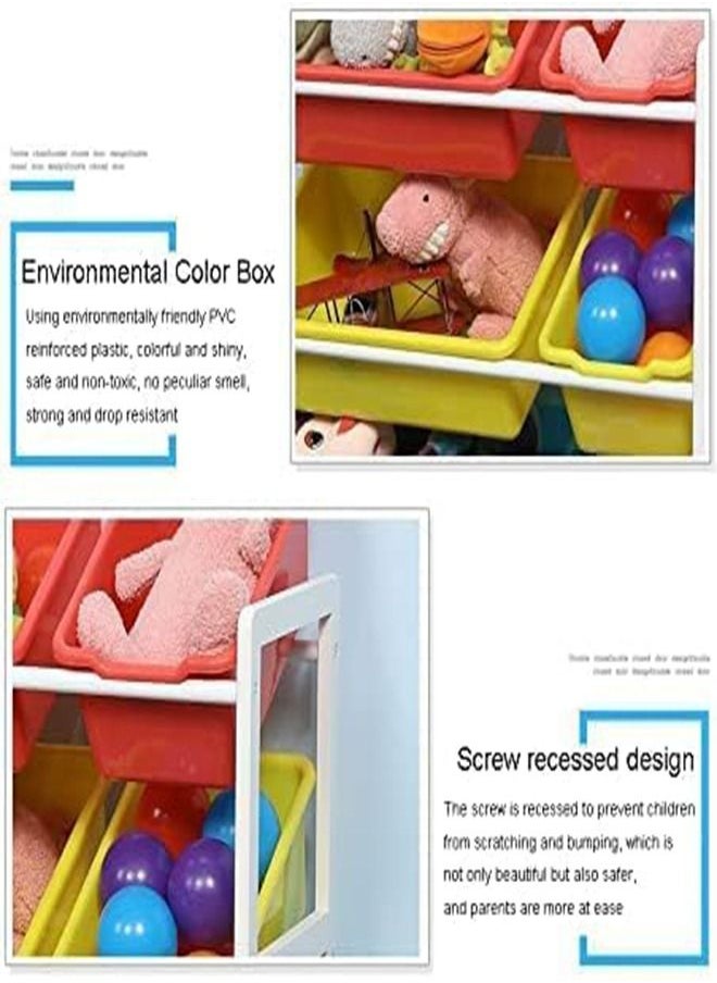 Arabest - Children Deluxe Multi-Bin Toy Organizer with Storage Bins Toy Boxes and Storage Toy Box Storage - Image 1