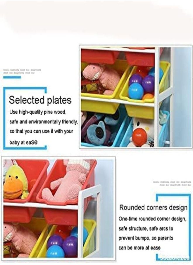 Arabest - Children Deluxe Multi-Bin Toy Organizer with Storage Bins Toy Boxes and Storage Toy Box Storage - Image 1