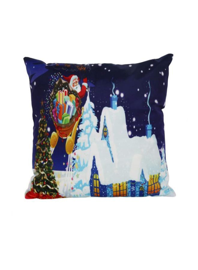NIBEMINENT Santa Claus Sofa Cushion Cover Blue/White/Red 45 X 45centimeter - Image 1