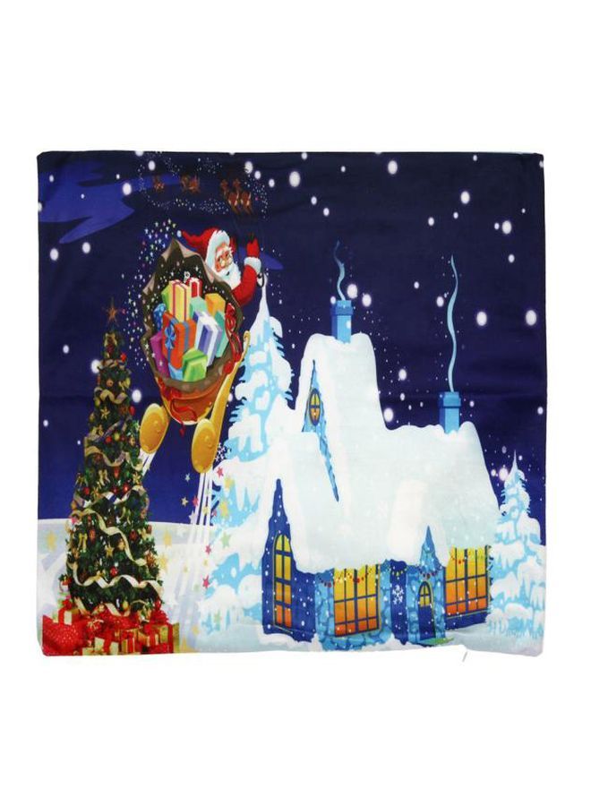 NIBEMINENT Santa Claus Sofa Cushion Cover Blue/White/Red 45 X 45centimeter - Image 3