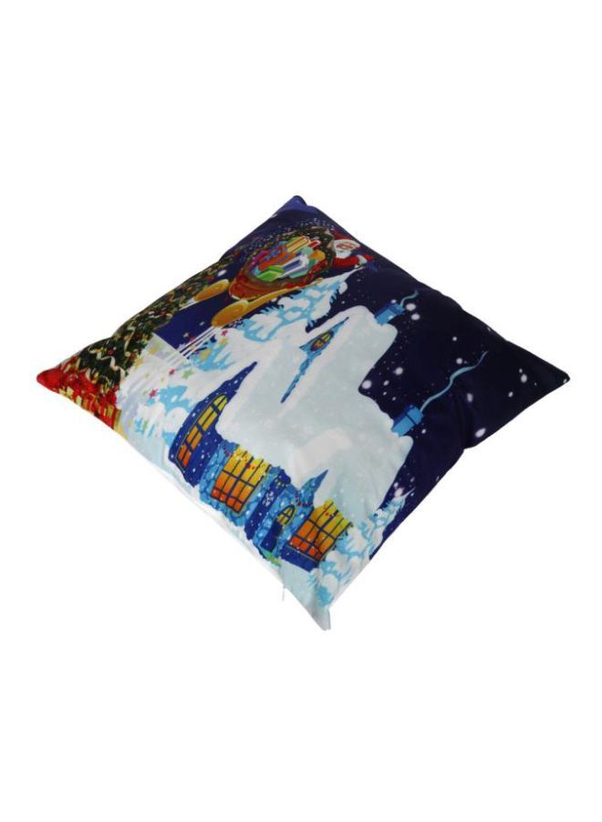 NIBEMINENT Santa Claus Sofa Cushion Cover Blue/White/Red 45 X 45centimeter - Image 2