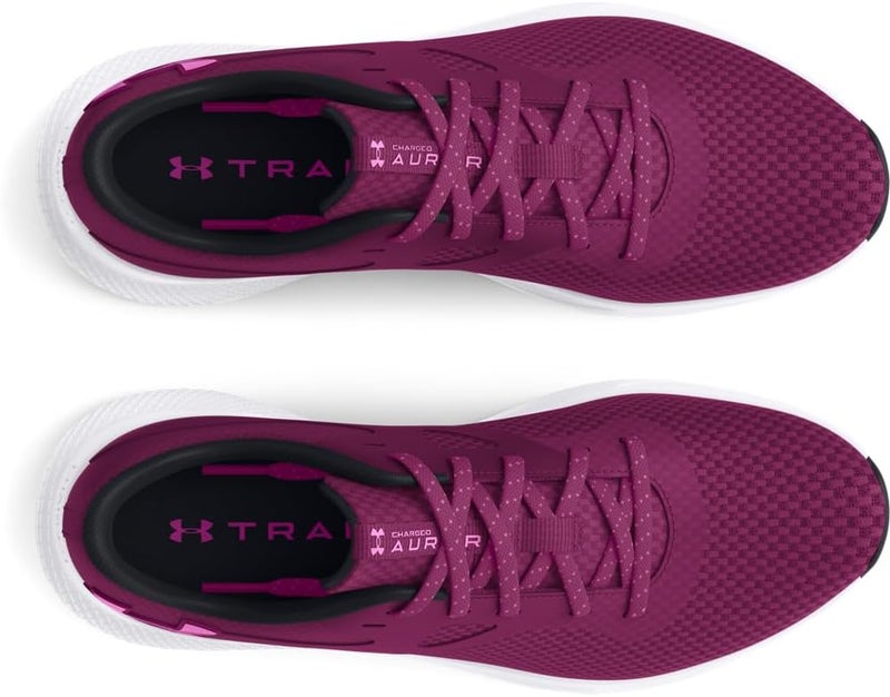 Under Armour Women's Charged Aurora 2 Running Shoes - Purple Gemini/White/Vivid Magenta - Image 4