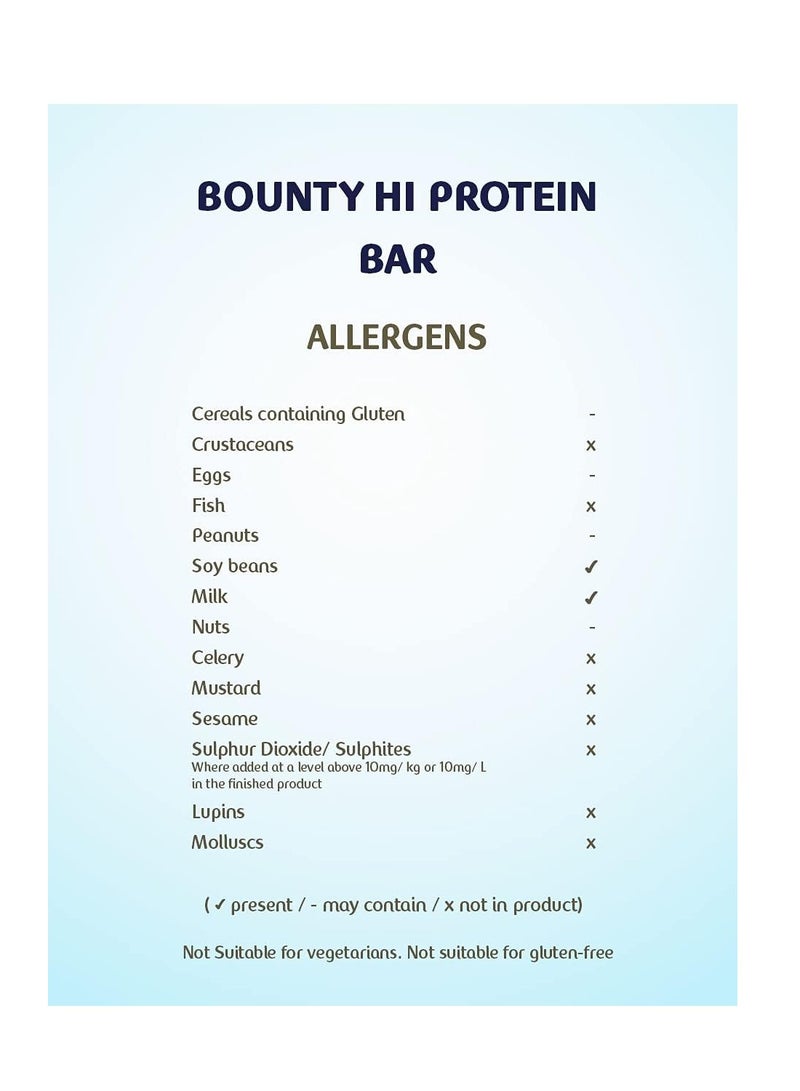 Bounty Hi Protein Coconut Bar 52g Pack of 12 - Image 4