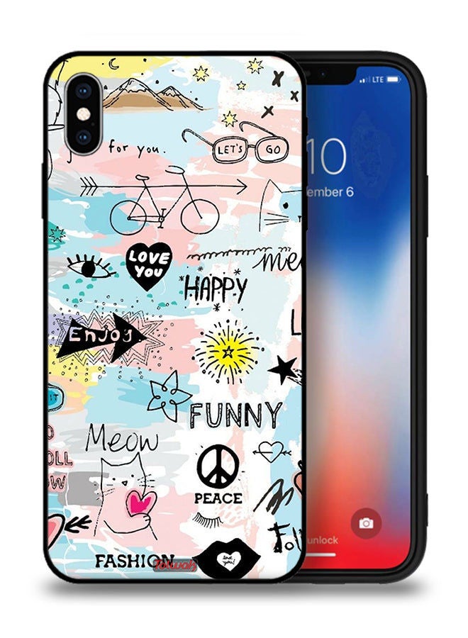 Tolwak غطاء حماية لجهاز Apple iPhone XS يحمل عبارة Love You - Image 1