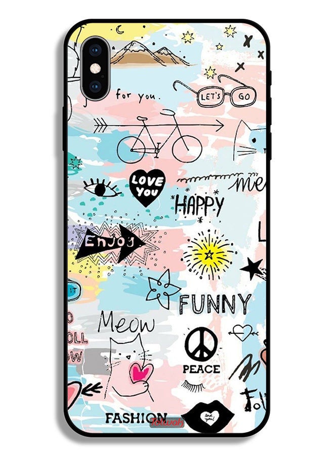 Tolwak غطاء حماية لجهاز Apple iPhone XS يحمل عبارة Love You - Image 2