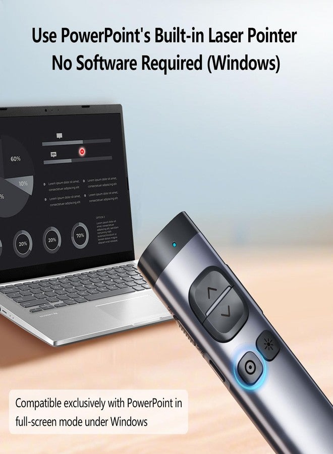 Norwii N97s TV Screen Presentation Clicker for powerpoint presentations, powerpoint clicker, Presentation Remote, Bluetooth Wireless Presenter, Digital Pointer for TV Screen Under Win/Mac - Image 5
