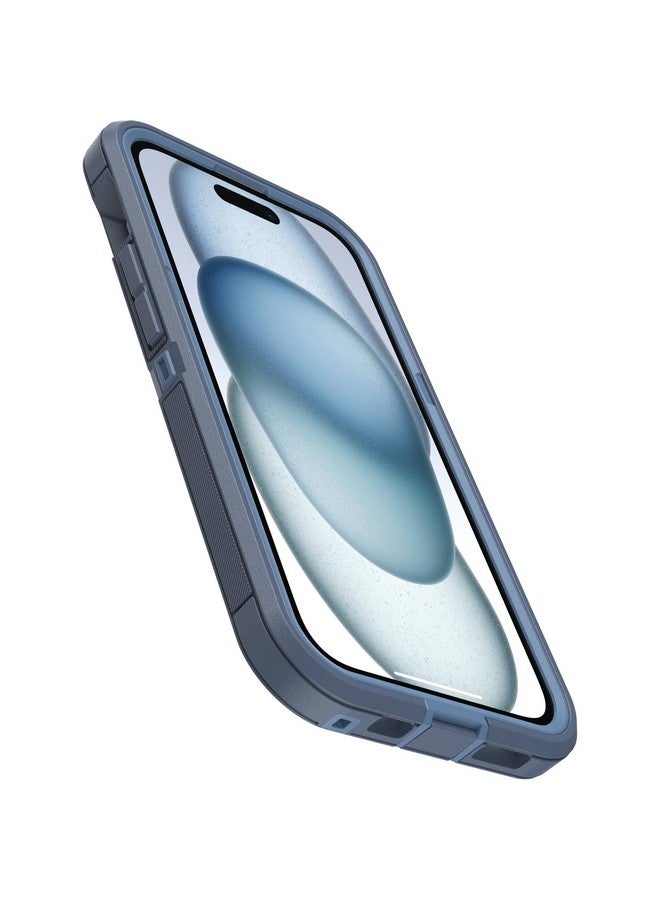 Otterbox OtterBox iPhone 16e, 15, 14, & 13 Defender Series XT Case - Baby Blue Jeans (Blue), screenless, Rugged, Snaps to MagSafe, Lanyard Attachment  - Image 2