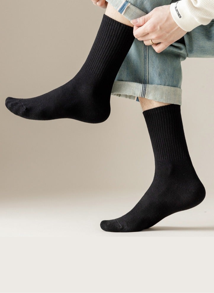 10 أزواج من الجوارب التي تستخدم لمرة واحدة للرجال والنساء ، ممتصة للعرق وقابلة للتنفس ، مناسبة لرحلات العمل والتخييم - Image 4