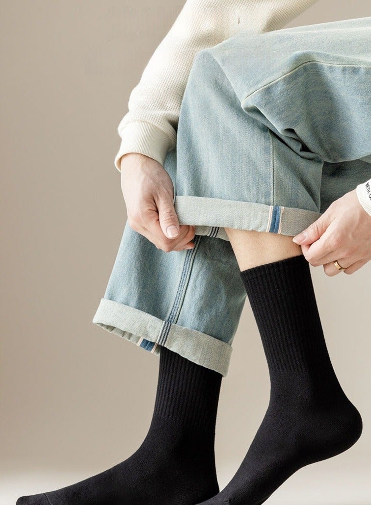 10 أزواج من الجوارب التي تستخدم لمرة واحدة للرجال والنساء ، ممتصة للعرق وقابلة للتنفس ، مناسبة لرحلات العمل والتخييم - Image 5