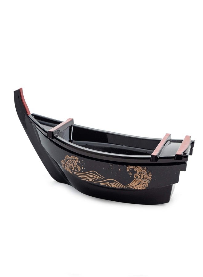 Asian Home Japanese Sashimi Sushi Boat Plate Detachable Serving Tray For Restaurant Home Dining Decorative Dinnerware Party Hosting Display Boat 14" - Image 1
