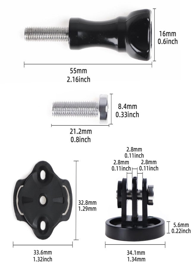 Nelbons Quick Release Sport Action Camera Mount Compatible with IGPS Port M80 Out-Front Bike Bracket Threaded Mount for Bike Lights Holder - Image 3