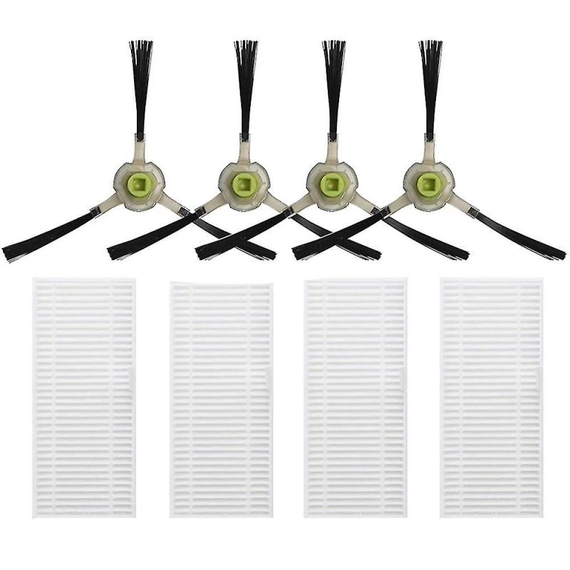 Robot Vacuum Replacement Parts Side Brush HEPA Filter - Durable Plastic Deep Cleaning Tools for Lefant Models - Image 1