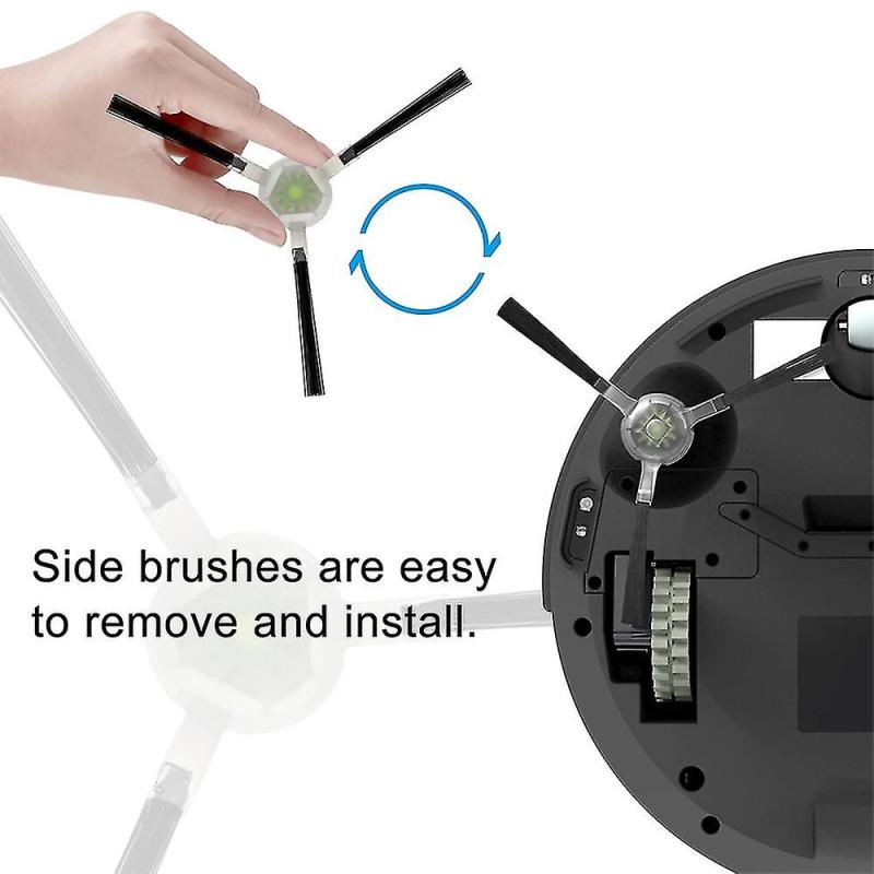Robot Vacuum Replacement Parts Side Brush HEPA Filter - Durable Plastic Deep Cleaning Tools for Lefant Models - Image 5
