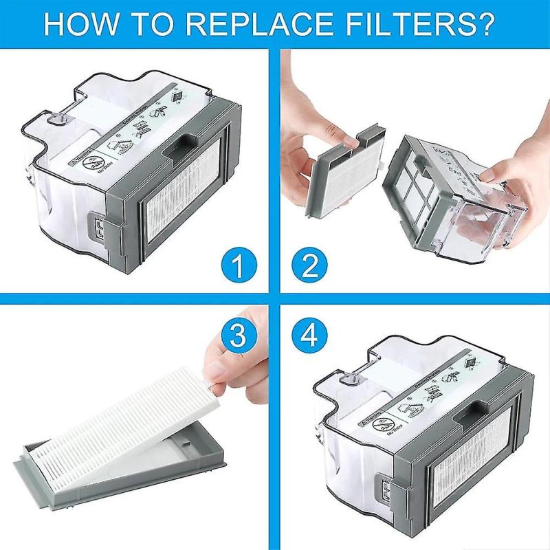 Robot Vacuum Replacement Parts Side Brush HEPA Filter - Durable Plastic Deep Cleaning Tools for Lefant Models - Image 2