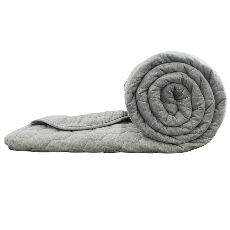 Ciel Home Decors Ciel Home 100 Cotton Jersey AC Comforter Soft TShirt Fabric AC ComforterQuilt for WinterRazai 78X60 Single Grey  - Image 2