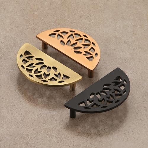 COMPASS Stainless Steel Lotus Cabinet Knobs, Drawer Pulls, Knobs for Dresser Drawers, Drawer Knobs Handle, Kitchen Knobs (Antique Finish) Pack of 4 pcs - Image 5