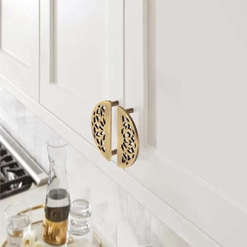 COMPASS Stainless Steel Lotus Cabinet Knobs, Drawer Pulls, Knobs for Dresser Drawers, Drawer Knobs Handle, Kitchen Knobs (Antique Finish) Pack of 4 pcs - Image 4