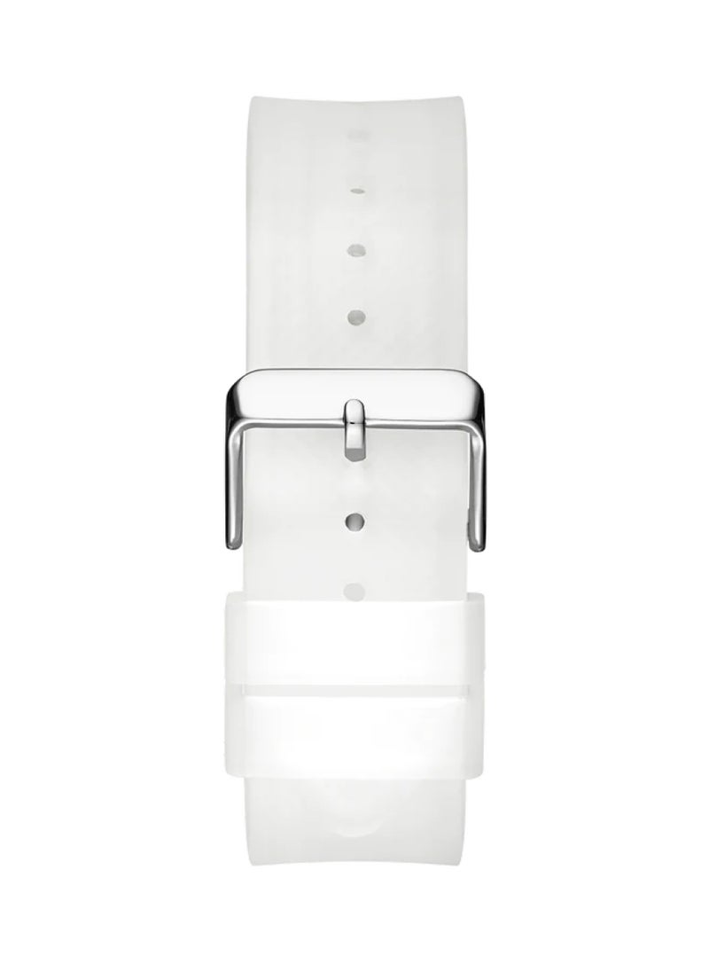 GUESS - Mens Clear Multi-function Polyurethane Band Watch 41.5 mm - Image 1