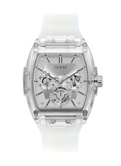 Mens Clear Multi-function Polyurethane Band Watch 41.5 mm