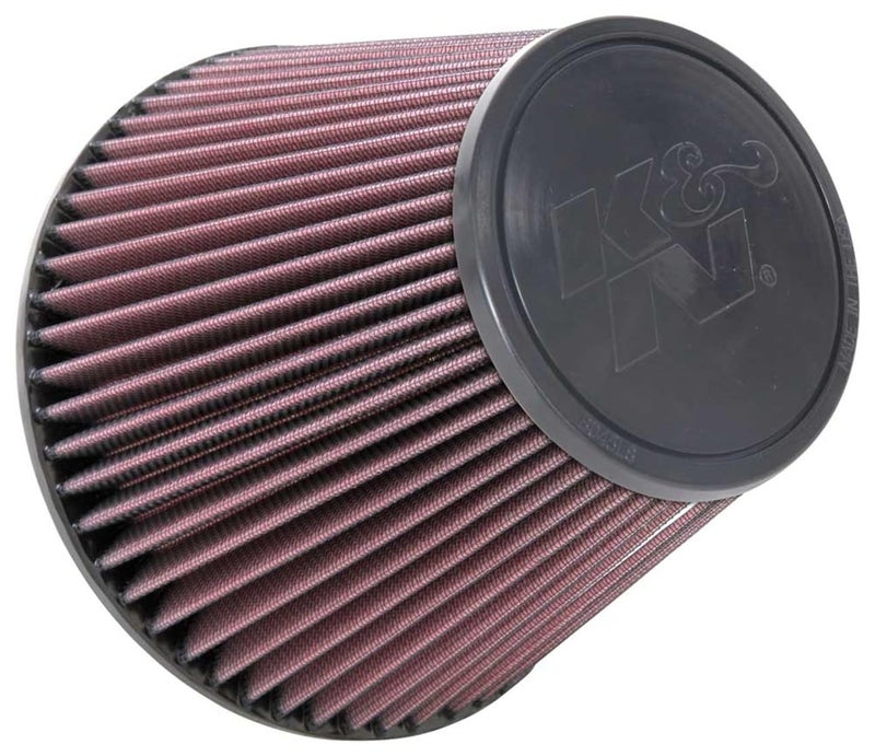 K&N High-Flow Original Lifetime Universal Clamp-On Air Filter: High Performance, Premium, Washable: Flange Diameter: 6 In, Filter Height: 6 In, Flange Length: 0.625 In, Shape: Round Tapered, RU-1048 - Image 1
