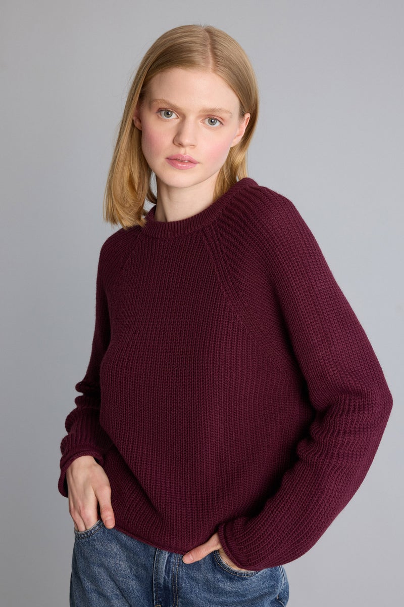 DeFacto Red Woman Regular Fit Long Sleeve Basic Knit Pullover Casual - Image 4