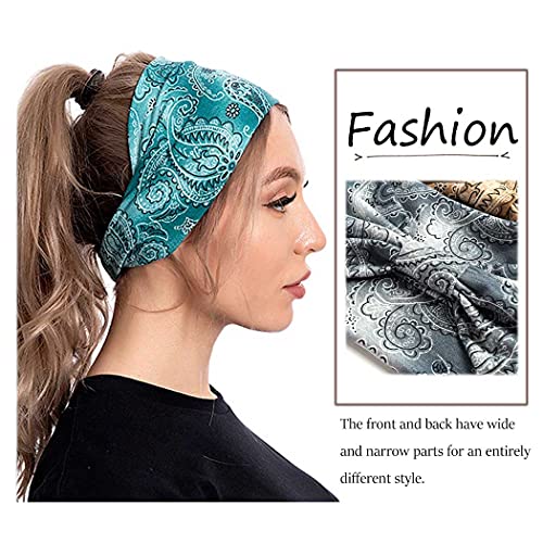 Aceorna Boho Bandeau Headbands Wide Knot Hair Band Stretch Turban Head Wraps Fashion Hair Accessories for Women 3 Pcs (Popular) - Image 5