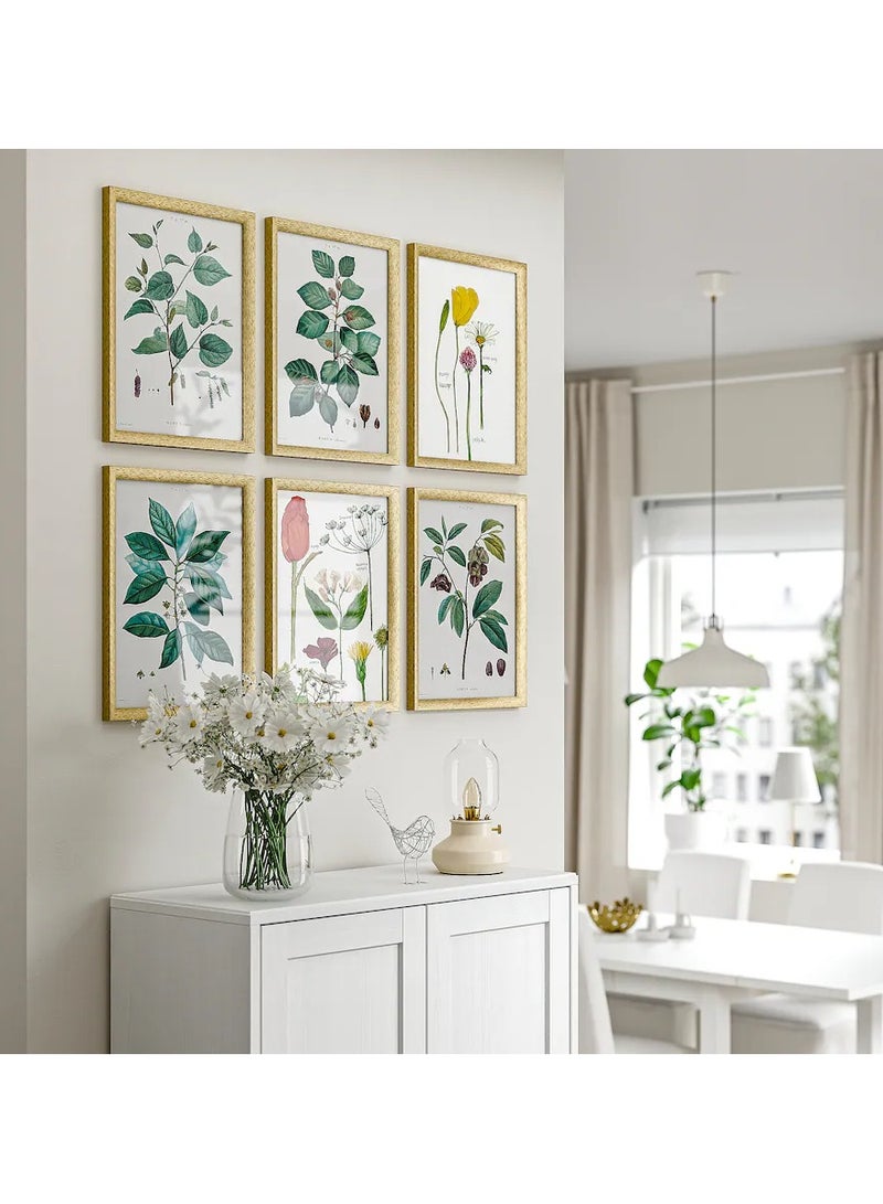 Selecto Hub Wall Picture Frame, Wall Hanging Photo Frame, Mounted Frame for Home, Office (Plastic & Fibreboard) Gold 30x40cm - Image 4