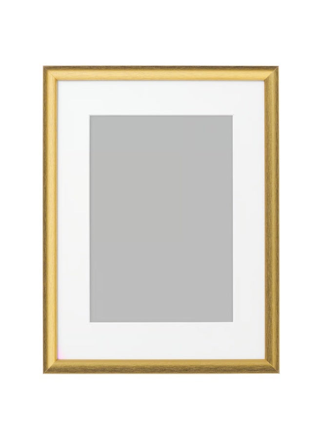 Selecto Hub Wall Picture Frame, Wall Hanging Photo Frame, Mounted Frame for Home, Office (Plastic & Fibreboard) Gold 30x40cm - Image 1