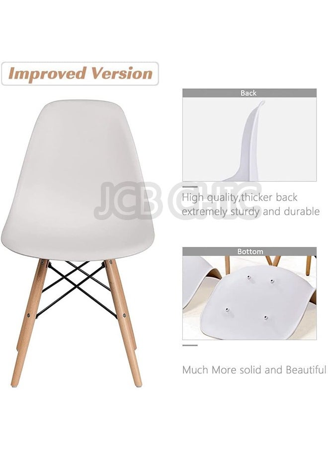 Generic - Eames Style Chair with Walnut Wood Legs Eiffel Dining Room Chair - Lounge Chair Without Arms Chair - Image 1