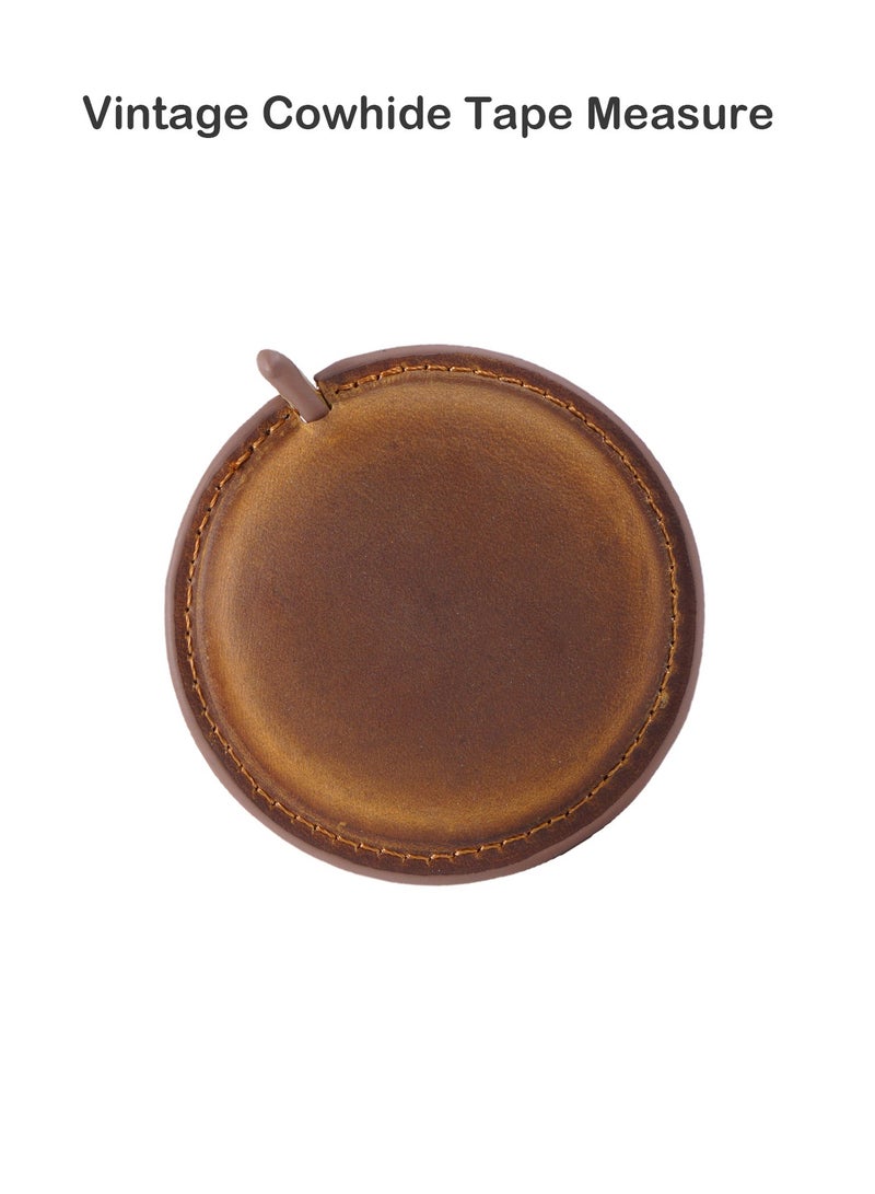 Generic Portable Tape Measure, Vintage Handmade Cowhide Tape Measure 150 cm  - Image 1
