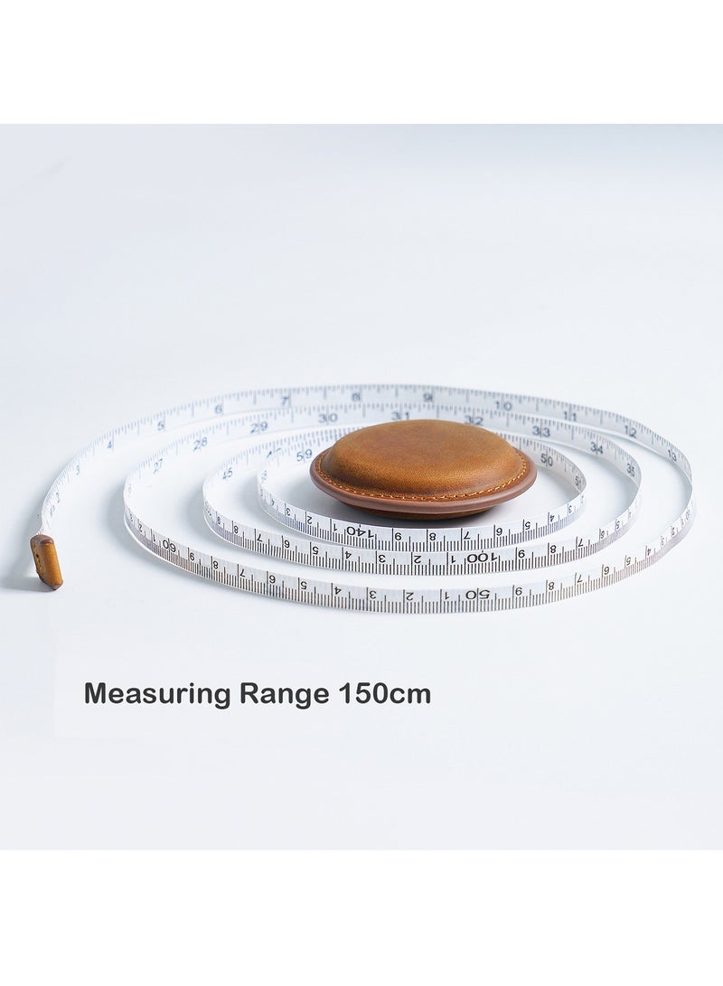 Generic Portable Tape Measure, Vintage Handmade Cowhide Tape Measure 150 cm  - Image 2