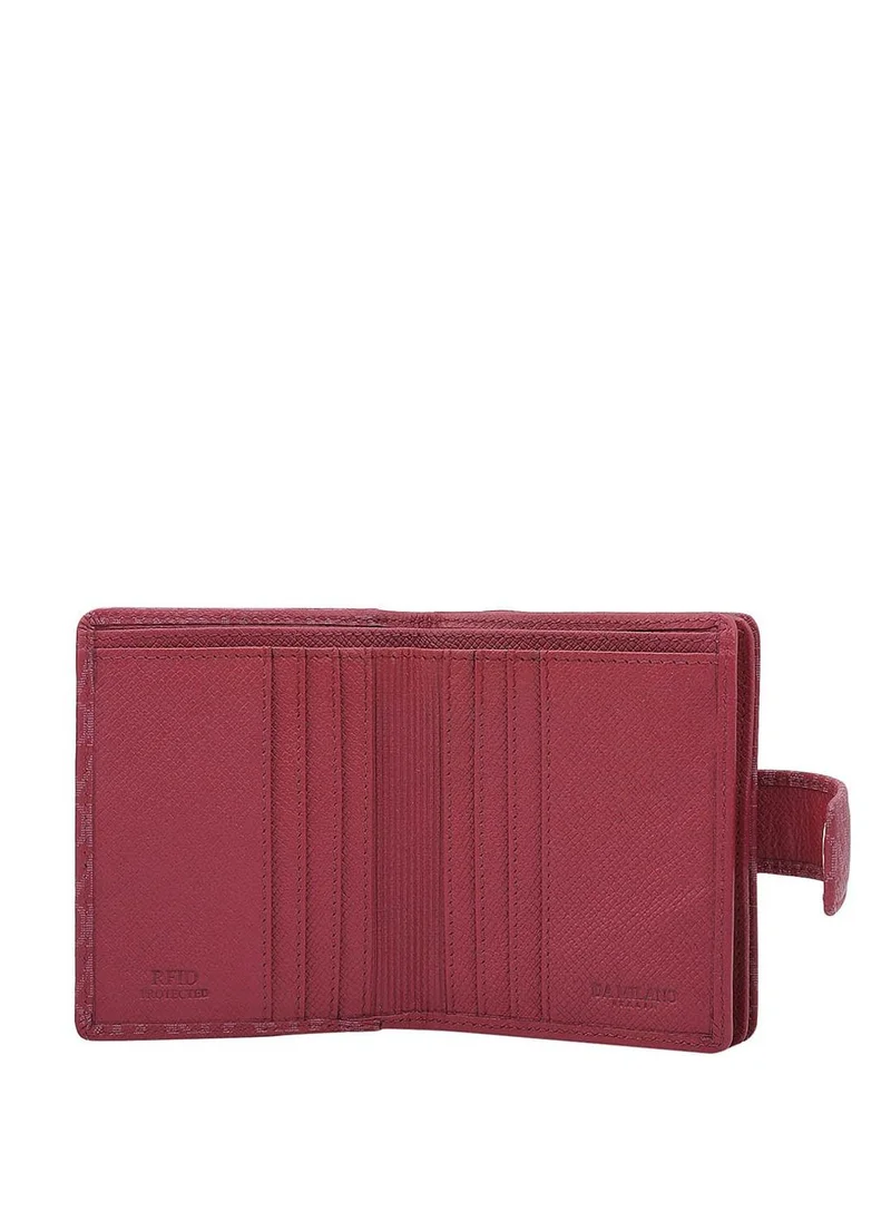 Da Milano  Da Milano Genuine Leather Purple Ladies Wallet for Women | Best Price UAE