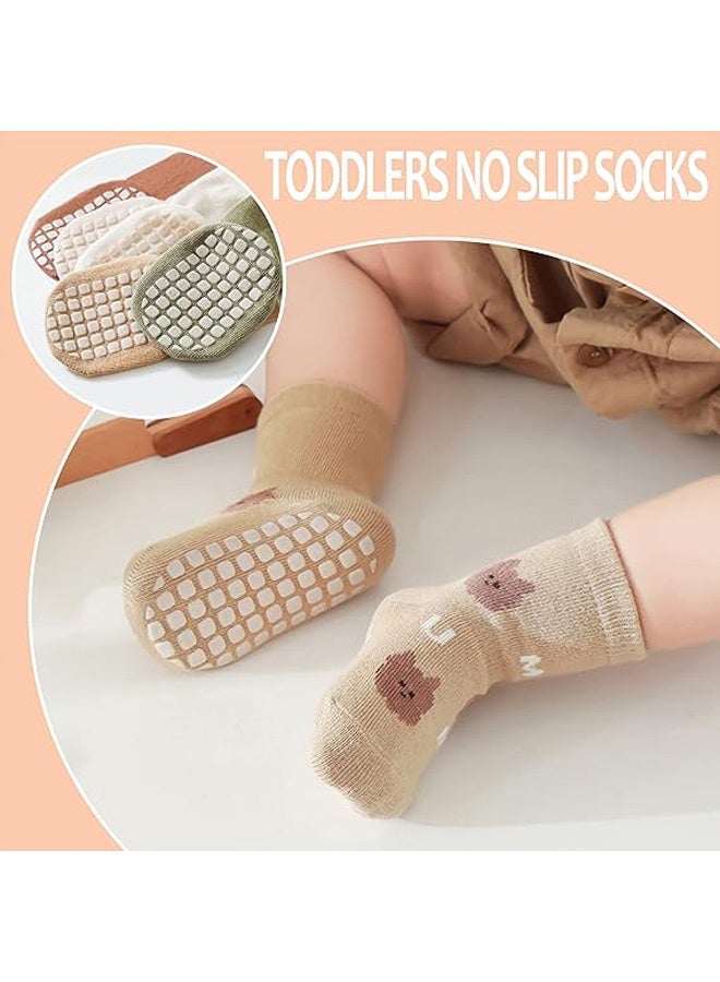 Photon 5 Pairs Baby Toddler Non Slip Socks, Baby Socks  Toddler Socks for 1-3 Years (M) - Image 5