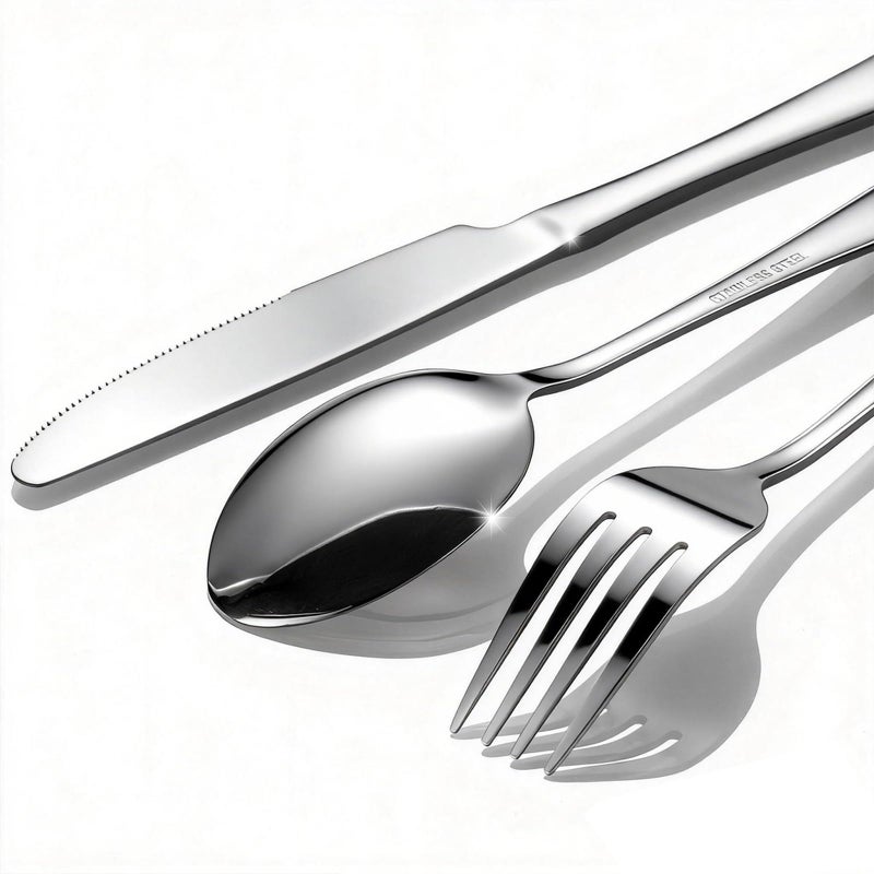 TININA 60-Piece Silverware Set for 20 - Stainless Steel Flatware Cutlery Set, Mirror Polished Flatware Set Include Forks Spoons Knives for Home Wedding Restaurant, Dishwasher Safe, Silver, 60 PCS - Image 4